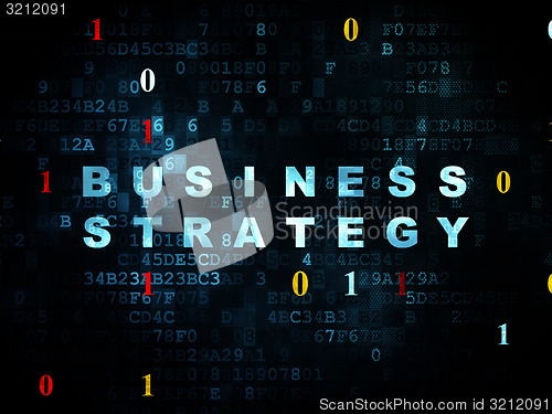 Image of Finance concept: Business Strategy on Digital background