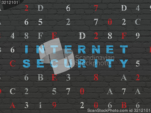 Image of Privacy concept: Internet Security on wall background