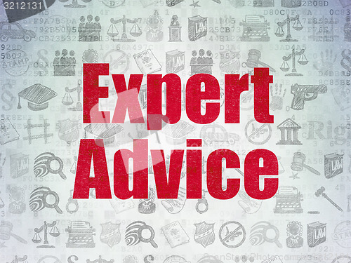 Image of Law concept: Expert Advice on Digital Paper background
