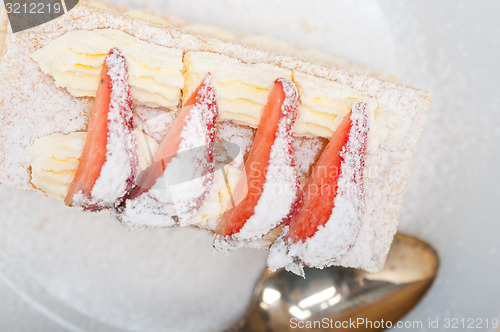 Image of napoleon strawberry cake dessert 