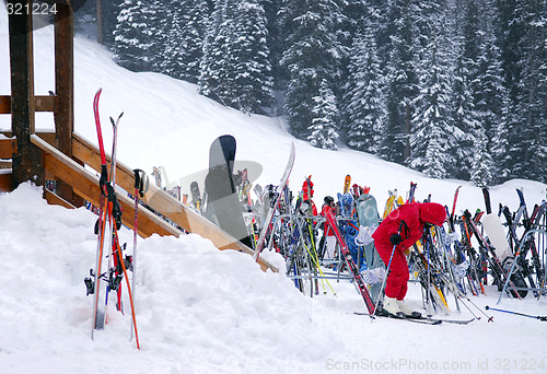 Image of Downhill skiing