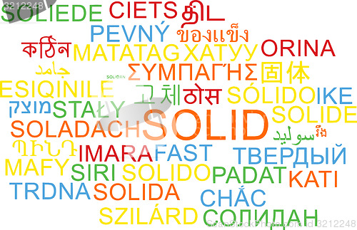 Image of Solid multilanguage wordcloud background concept