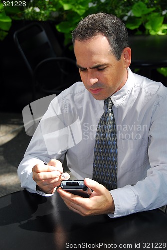 Image of Businessman pda