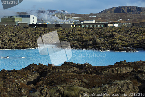 Image of Geothermal bath Blue Lagoon in Iceland