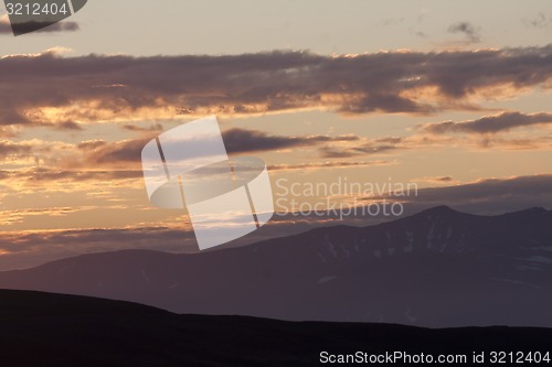 Image of sunrise in the mountains
