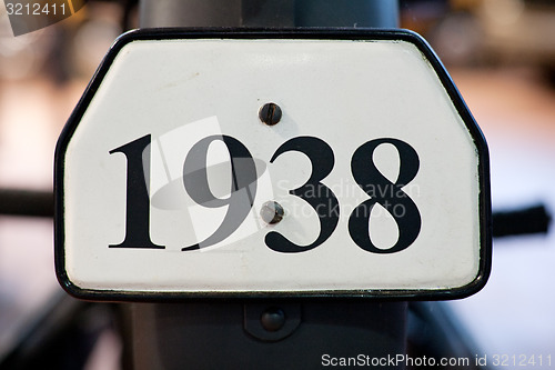 Image of big number 1938 digits