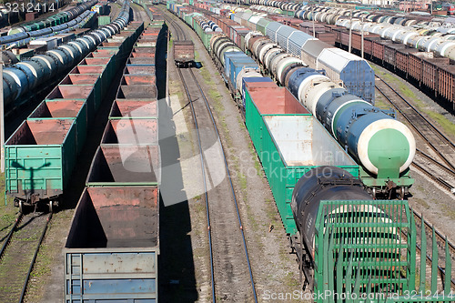 Image of railway cargo trains