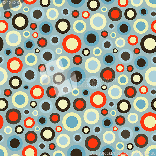 Image of Seamless festive background from circles.  Vector Illustration. 