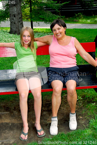 Image of Family on swings