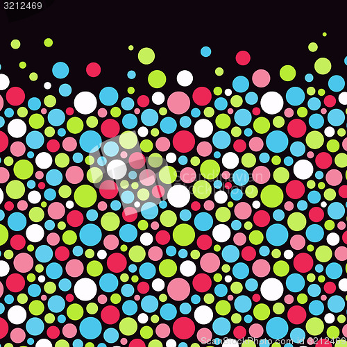 Image of Abstract background with color circles. Vector illustration.