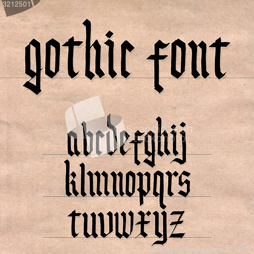 Image of Gothic font