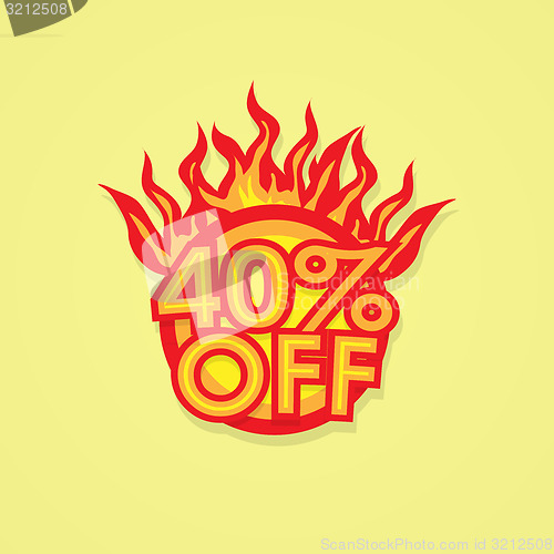 Image of Fiery discount.