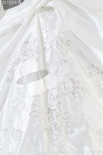 Image of Beautiful wedding dress detail