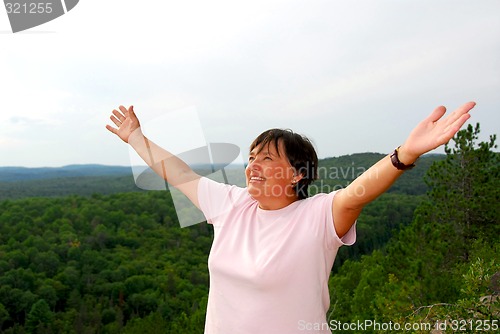 Image of Carefree woman