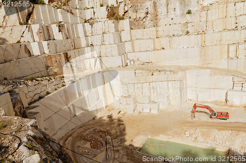 Image of White marble quarry