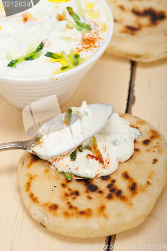 Image of Arab middle east goat yogurt and cucumber salad 