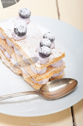 Image of napoleon blueberry cake dessert 