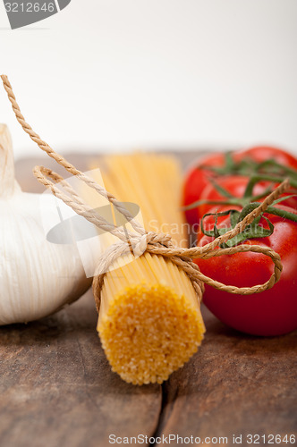 Image of Italian basic pasta ingredients