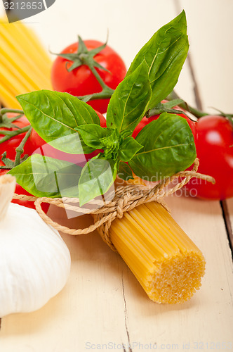 Image of Italian basic pasta ingredients