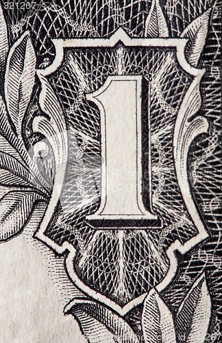 Image of One dollar bill