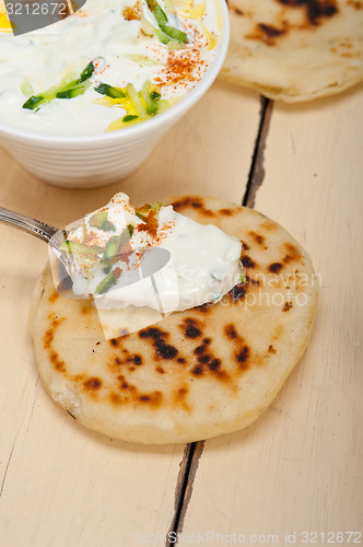 Image of Arab middle east goat yogurt and cucumber salad 