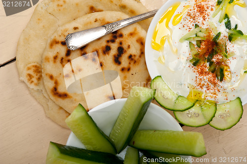 Image of Arab middle east goat yogurt and cucumber salad 