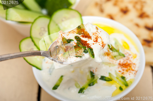 Image of Arab middle east goat yogurt and cucumber salad 