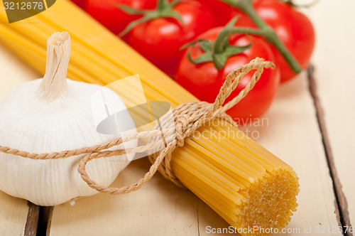 Image of Italian basic pasta ingredients
