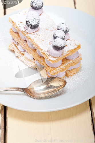 Image of napoleon blueberry cake dessert 