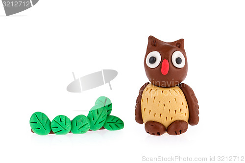 Image of Owl made of plasticine