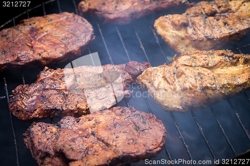 Image of Grill Beef Steak Barbecue