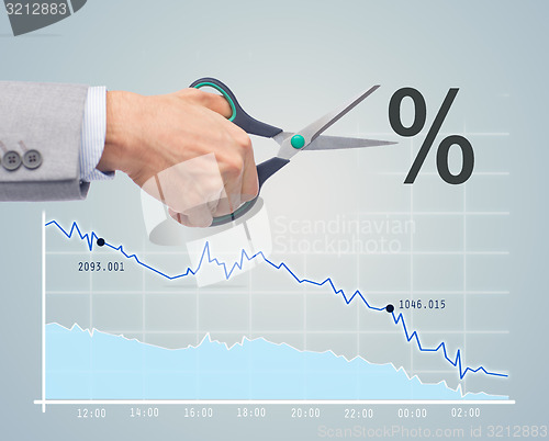 Image of financial and economical crisis concept