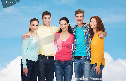 Image of group of smiling teenagers