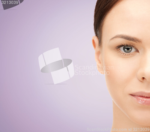 Image of beautiful young woman face