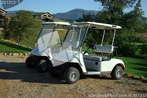 Image of Carts in golf club