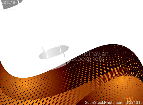 Image of orange dotty wave