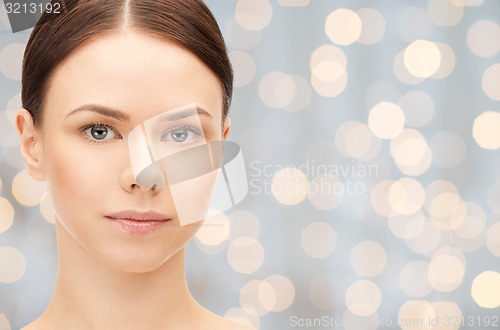 Image of beautiful young woman face