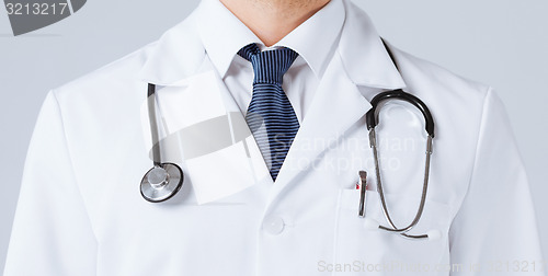 Image of male doctor with stethoscope