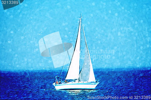 Image of Sailboat at sea