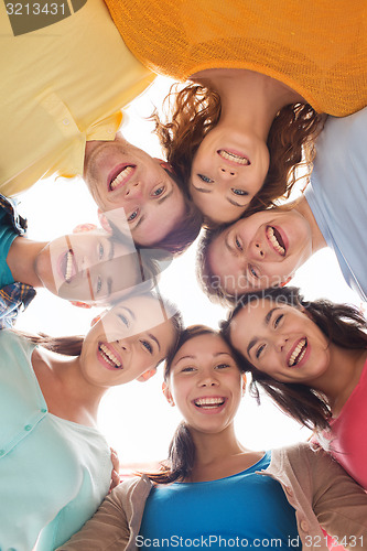 Image of group of smiling teenagers