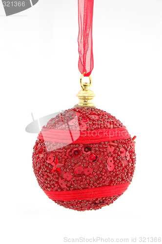 Image of Red christmas ball