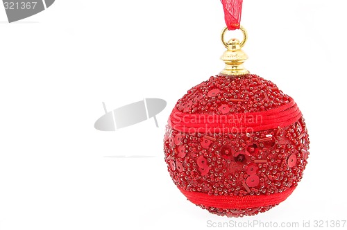 Image of Red christmas ball
