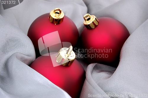 Image of Red christmas balls