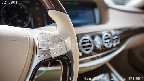 Image of Modern car interior.