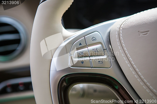 Image of Modern car interior.