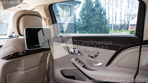 Image of Modern car interior.