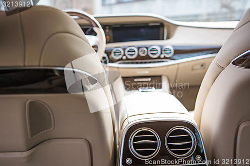 Image of Modern car interior.