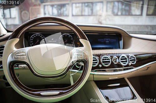 Image of Modern car interior.