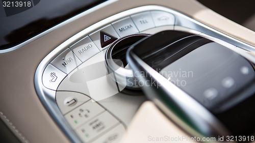 Image of Modern car interior.