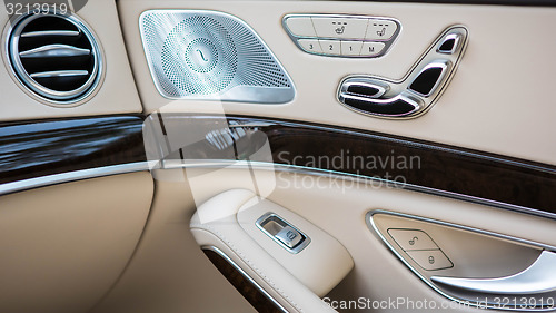 Image of Modern car interior.